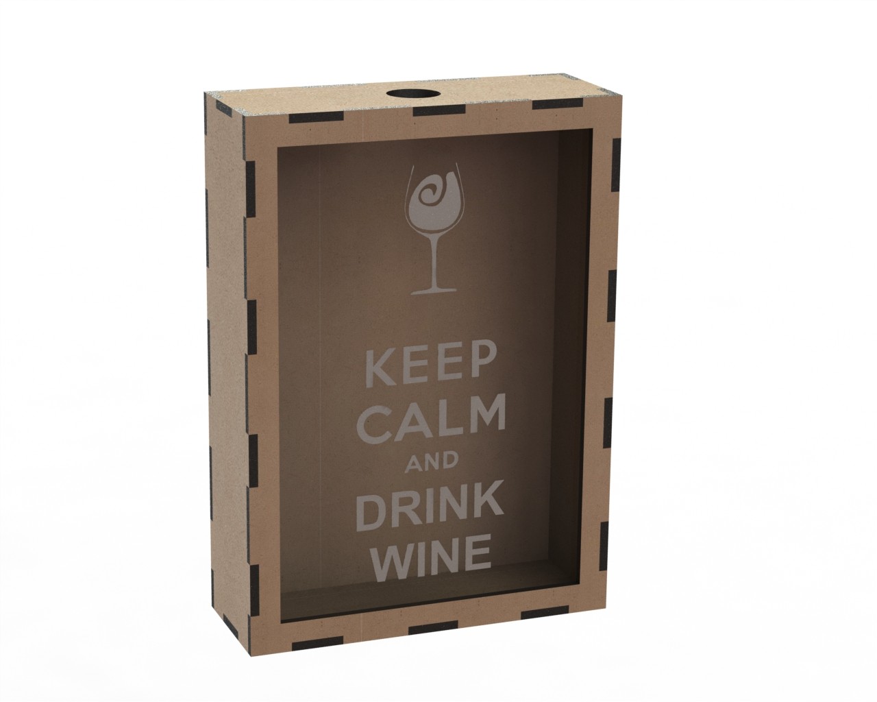Wine Gift Box custom laser-cut wooden wine & bar by Engravia Mauritius
