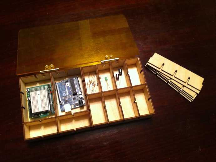 Wooden Cash Organizer custom laser-cut wooden organizers by Engravia Mauritius