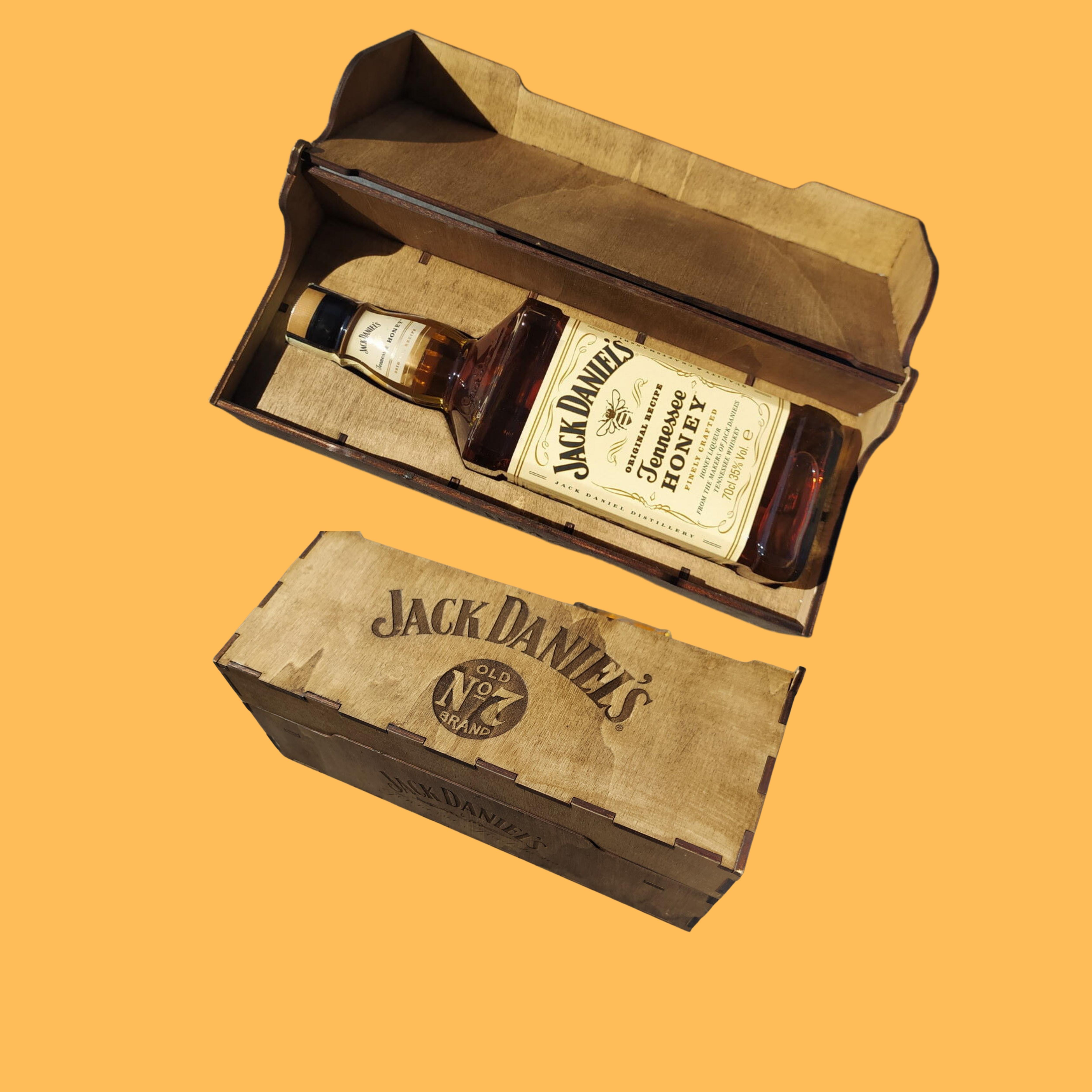 Whiskey Gift Crate custom laser-cut wooden wine & bar by Engravia Mauritius