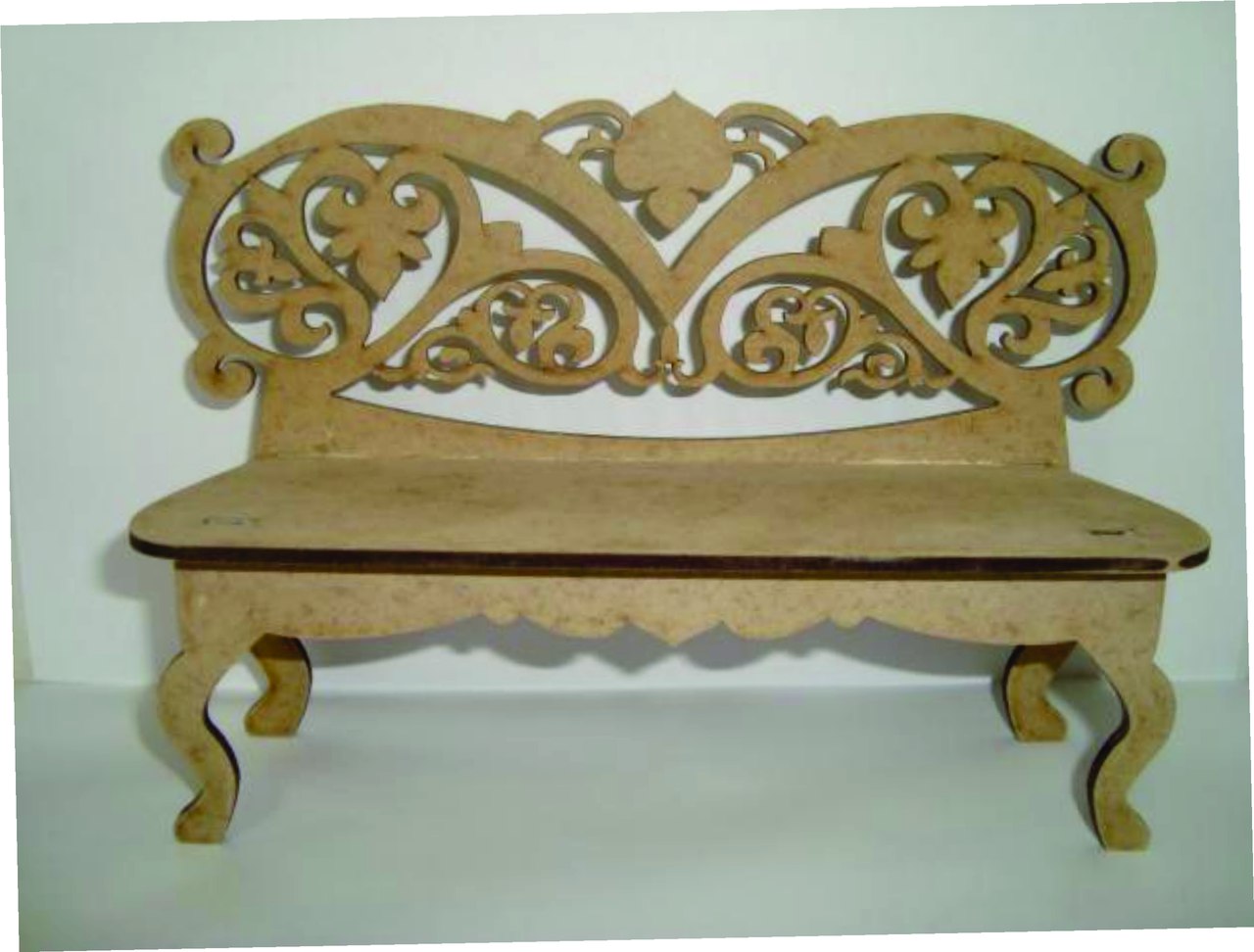 Decorative Garden Bench, laser-cut furniture or storage design by Engravia Mauritius