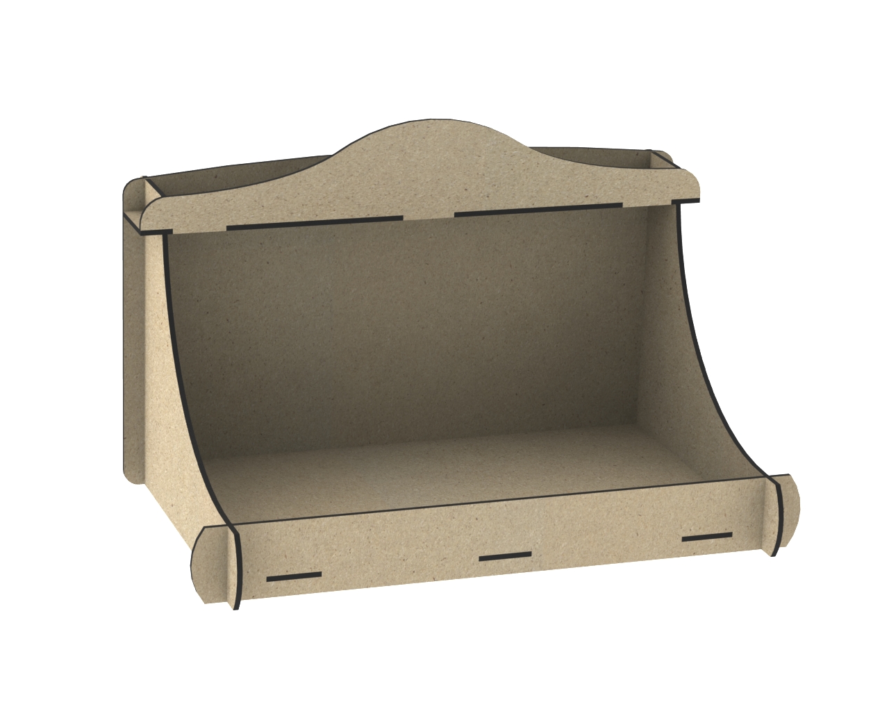 Pet Display Shelf custom laser-cut wooden pet furniture by Engravia Mauritius