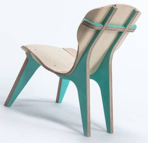 Contemporary Dining Chair custom laser-cut wooden chairs & seating by Engravia Mauritius