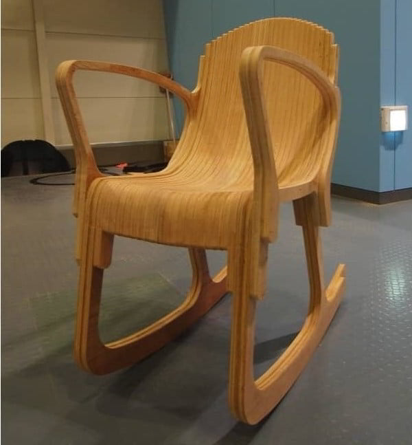 Childrens Rocking Horse custom laser-cut wooden kids furniture by Engravia Mauritius