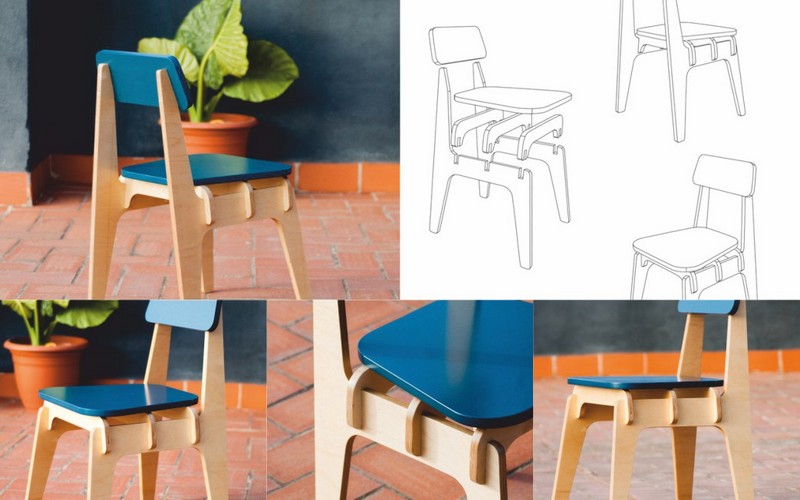 Contemporary Chair Collection custom laser-cut wooden chairs & seating by Engravia Mauritius