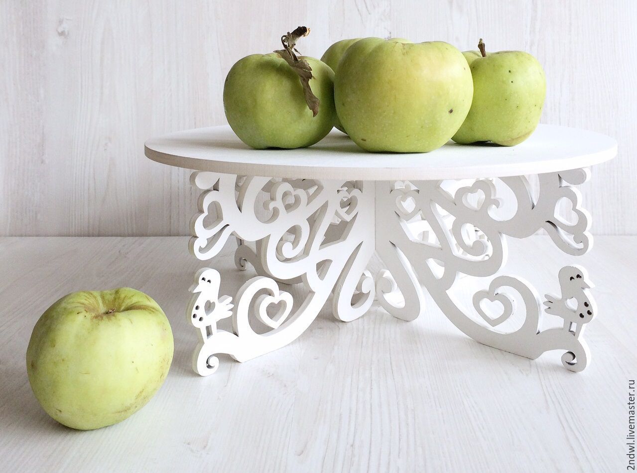 Geometric End Table custom laser-cut wooden tables & consoles by Engravia Mauritius