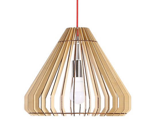Modern Wooden Pendant Lamp 03 by Engravia Mauritius