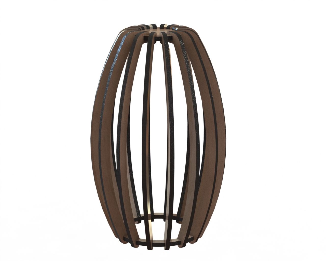 Modern Wooden Pendant Lamp 09 by Engravia Mauritius