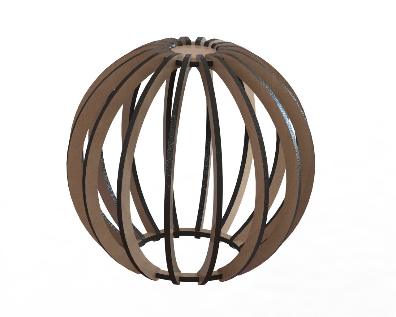 Modern Wooden Pendant Lamp 13 by Engravia Mauritius