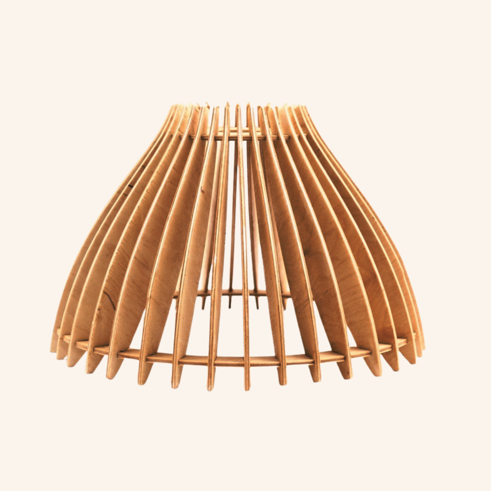 Modern Wooden Pendant Lamp 15 by Engravia Mauritius