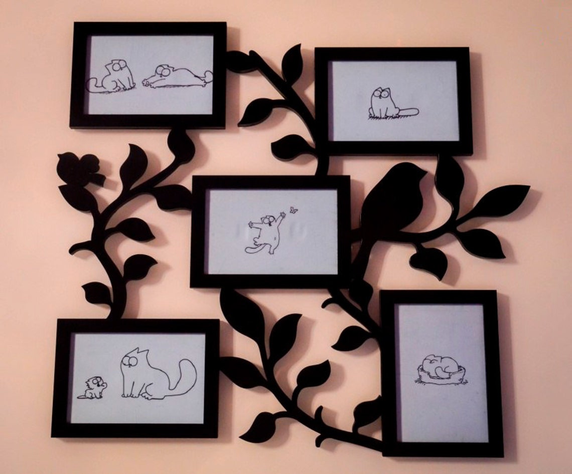 Family Tree Photo Display, laser-cut wall décor by Engravia Mauritius