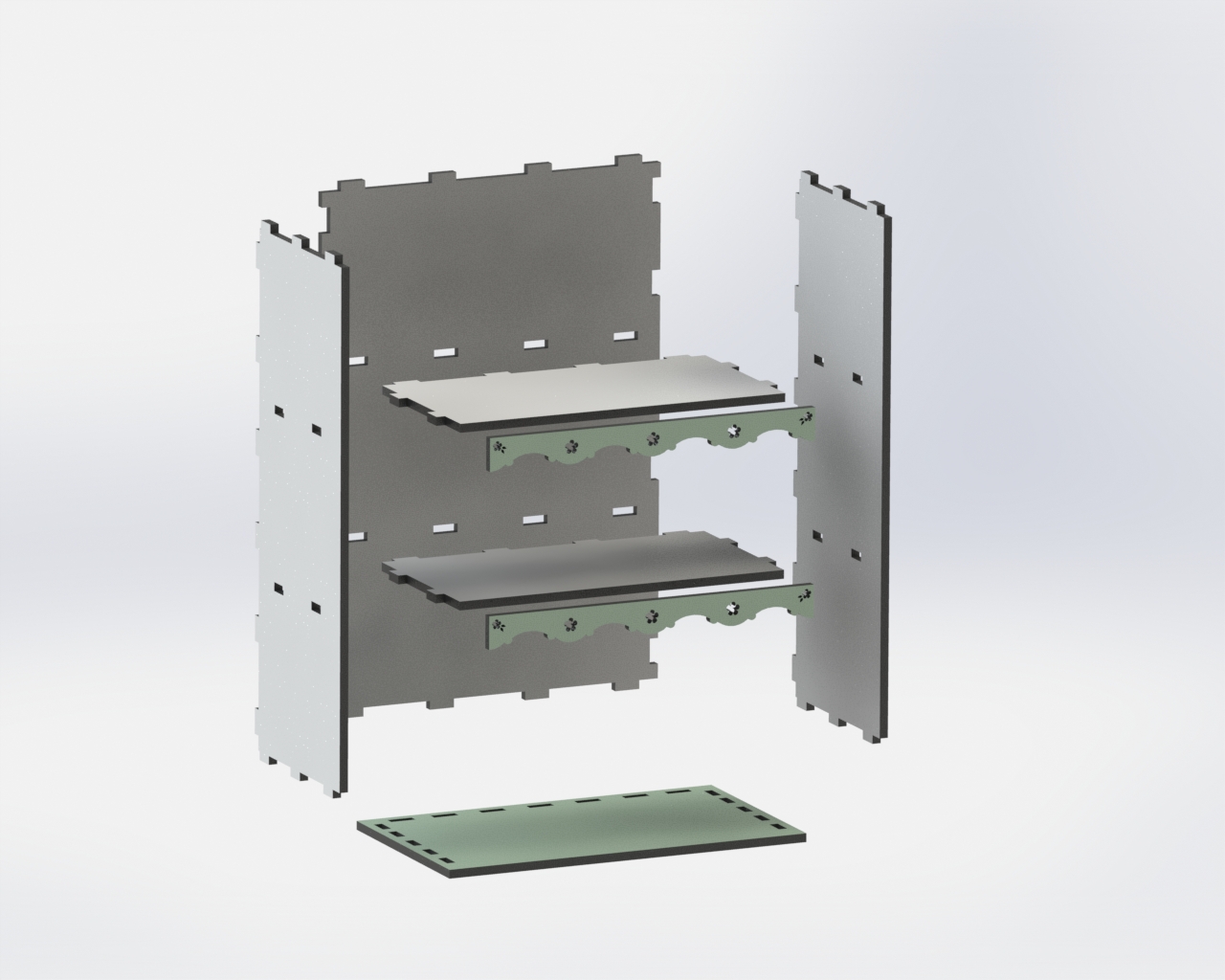 Countertop Display Organizer, custom laser-cut wooden product by Engravia Mauritius