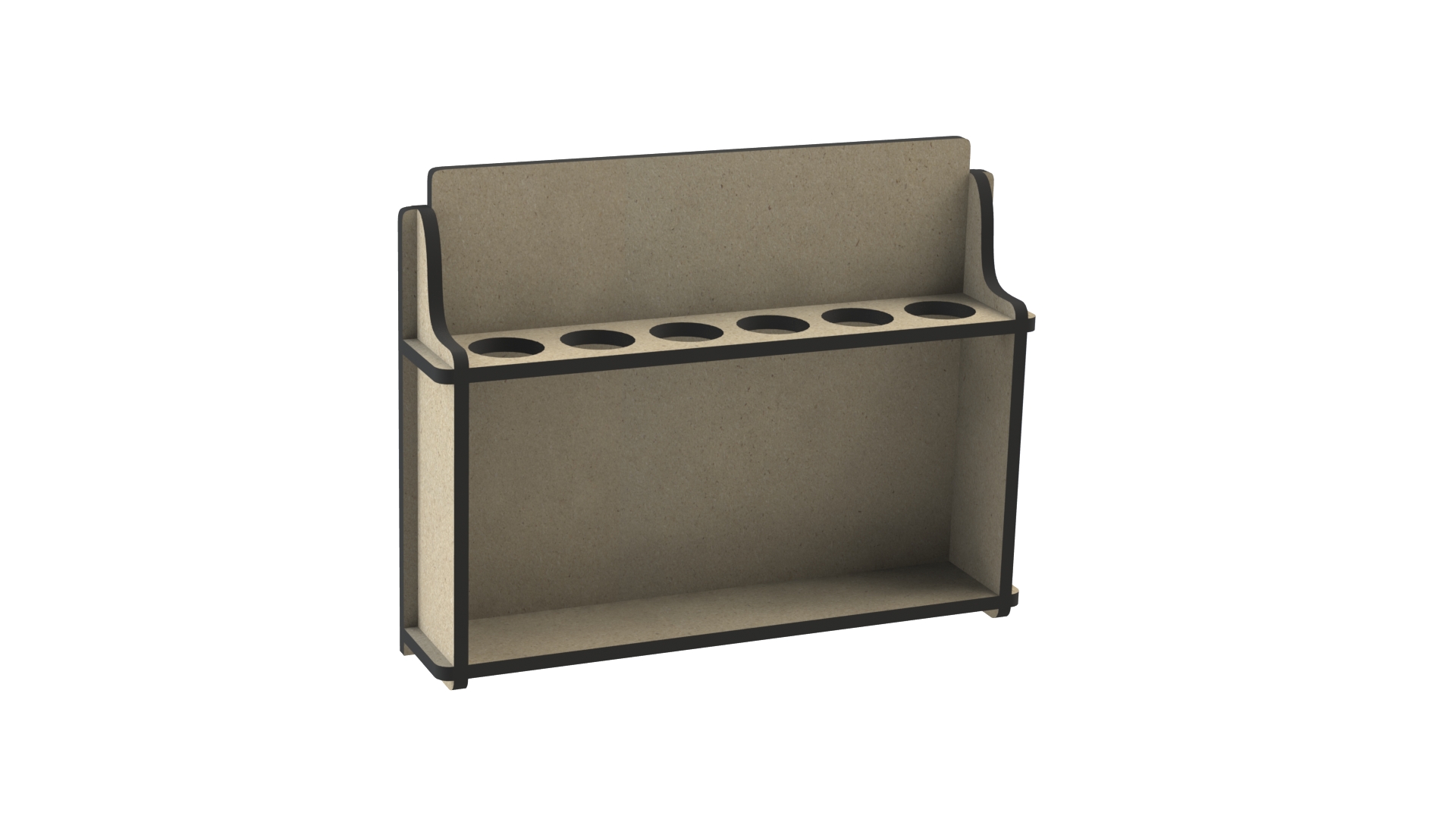 Compact Counter Organizer, custom laser-cut wooden product by Engravia Mauritius