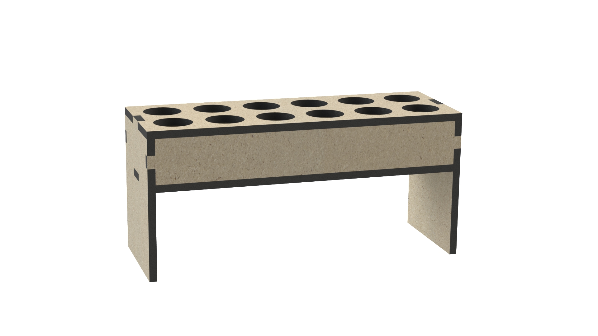 Pen Display Rack, custom laser-cut wooden product by Engravia Mauritius
