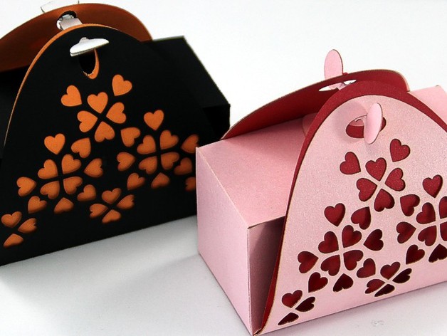 Heart Cutout Pillow Box Set, custom laser-cut wooden product by Engravia Mauritius